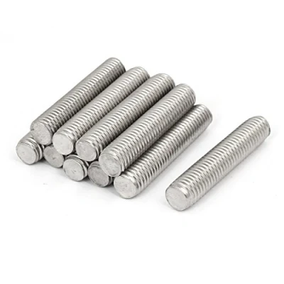 Image of Sourcingmap M10 x 50mm 304 Stainless Steel Fully Threaded Rods Bar Studs Fasteners 10 Pcs