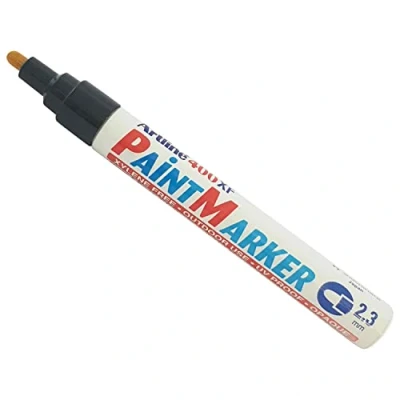 Image of artline 2.3mm 400XF BLACK Indelible Paint Marker Pen UV Resistant Waterproof Ink (1 x Marker)