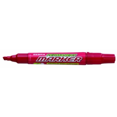 Image of Zebra Pen 36223 Permanent Marker Chisel Tip Red