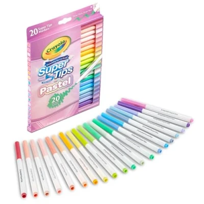 Image of Crayola 20ct Pastel Supertip Markers