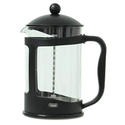 Image of French Press 12 Cup Coffee Plunger 1500ml Capacity Easy Clean Filter Heat Resistant Frame and Handle