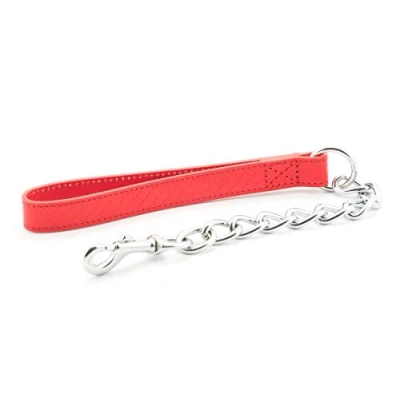 Image of Ancol Diamond Extra Heavy Chain Lead Red 50 cm