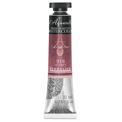 Image of Sennelier Watercolour 21ml Tube S1 Caput Mortum (919)