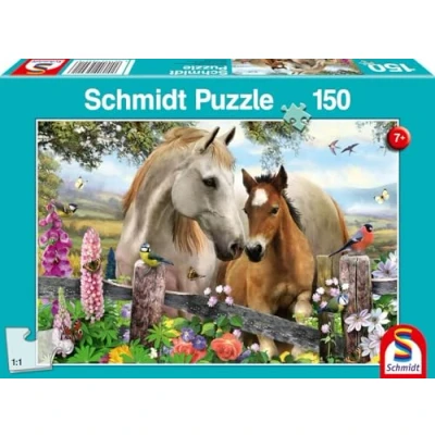 Image of Schmidt Spiele 56421 Mare and Foal 150 Piece Children&#039;s Puzzle, Colourful