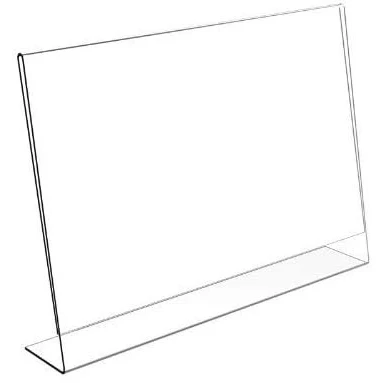 Image of POS Display Shop 10 x A5 Landscape Acrylic List Menu Holder Sign Poster Single Sided PDS8004