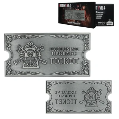 Image of FaNaTtik Resident Evil 4 Metal Exclusive Upgrade Collectible Ticket