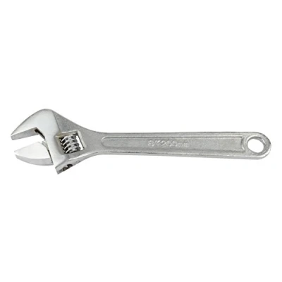 Image of Brüder Mannesmann Polished Chrome Adjustable Wrench 8 Inch, 1 Stück, m 08