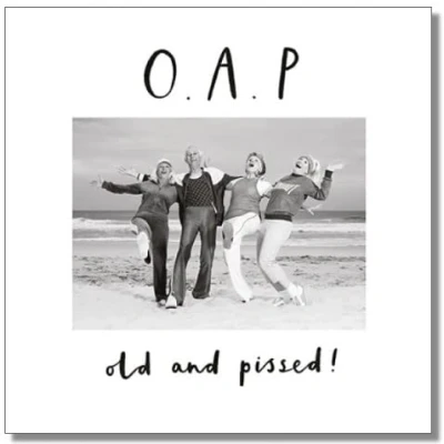 Image of Paperlink General Female Funny Birthday Card O.A.P Eco Friendly &amp; Recyclable Printed in England