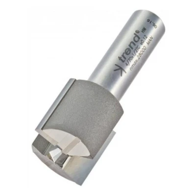 Image of Trend Professional Straight Two Flute Router Cutter, 1/2 Inch Shank, 25mm Cut Diameter &amp; Length, Tungsten Carbide Tipped, 4/70X1/2TC