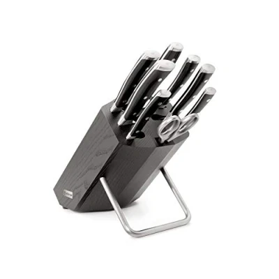 Image of Wusthof Knife Block Classic Ikon black 9 Piece