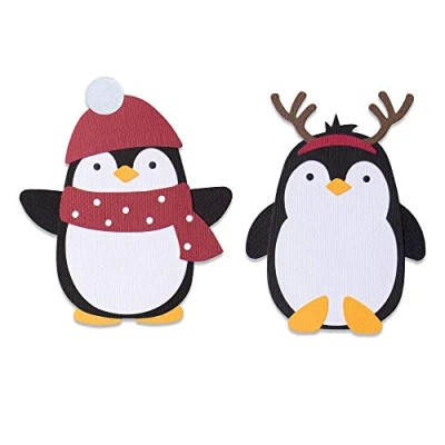 Image of Sizzix Cutting Dies, Paper, Penguin Friends, One Size