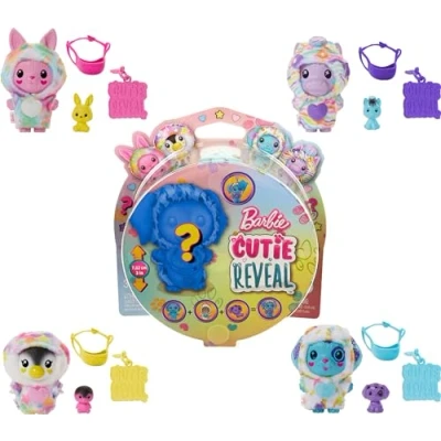 Image of Barbie Cutie Reveal Animal Color Dream Themed Pet &amp; Accessories with 5 Surprises Including Mini Pet, Change Clip