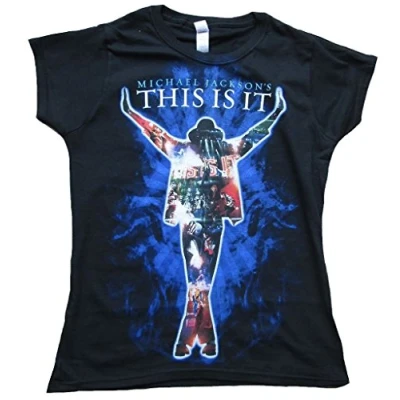 Image of Michael Jackson This Is It Skinny Womans T Shirt Small