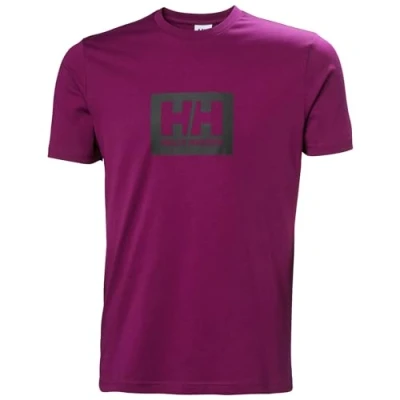 Image of Helly Hansen Men&#039;s HH Box T Shirt, 691 Dark Magenta, S