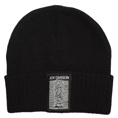 Image of Joy Division Unknown Pleasures Beanie Hat One Size Black