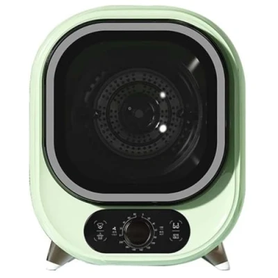 Image of Small Tumble Dryer, Portable Condenser 5kg Vented Perfect for Counter Top or Wall Mounted Use, Compact, Mini Spin 0.8kg Load Capacity,Green