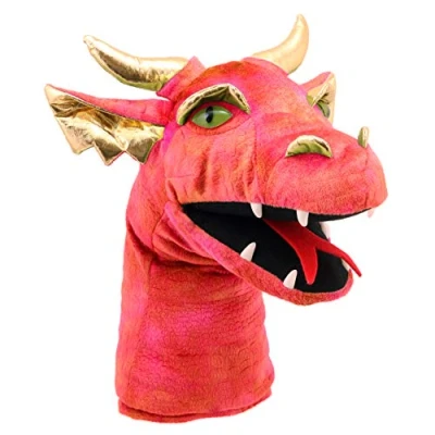 Image of The Puppet Company PC004805 Large Dragon Head Hand Red