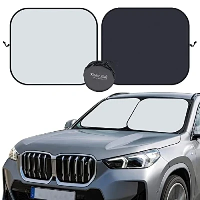 Image of kinder Fluff Windshield Sun Shade The Only Certified Car Window Shades Blocking 99.9% UVR Automotive Sunshades as Cars,SUV,RV,Truck &amp; Accessories Accesorios para Carro (Standard)