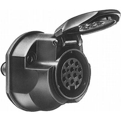 Image of 0025405281, A0025405281 Towbar Socket HELLA 8JB 005 949 012 12V 13 pin connector 11446
