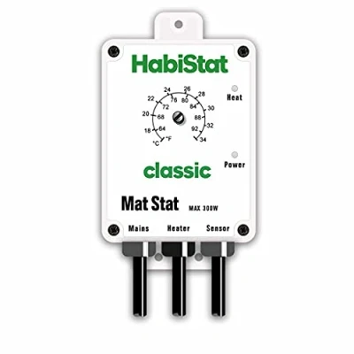 Image of Habistat Classic On/Off Mat Stat Thermostat White 300w Accurate Dial Easy to Use Ideal For Controlling Heat Mats