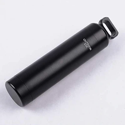 Image of Waterproof Aluminum EDC Pill Cases, Military Grade Air Tight CNC Capsule Seal Bottle Holder Dry Box Container Survival Emergency Tool