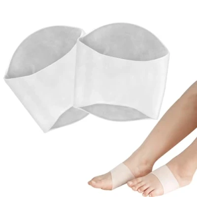 Image of Bevazea Clear Gel Arch Support Insoles, Silicone, Flat Feet Support, Comfortable Foot Pads for Women Plantar Fasciitis Pain Fallen Arches
