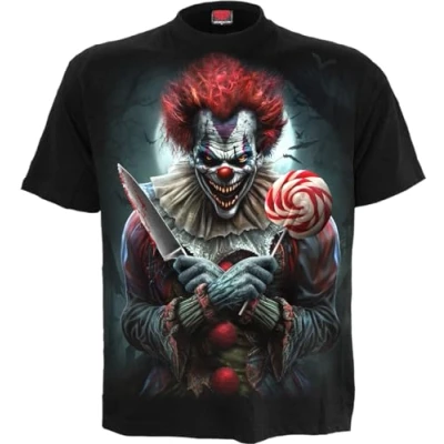 Image of Spiral Trick Or Treat T Shirt Black XL