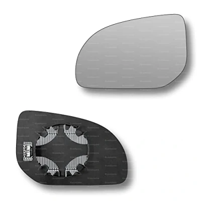 Image of Less4spares Replacement Wing Mirror Glass Left Compatible with Hyundai i20 2008 2012 CLIP ON Passnager Near Side N/S Heated Convex