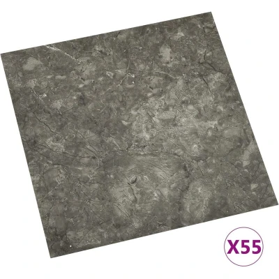 Image of vidaXL Self adhesive Flooring Planks 55 pcs PVC 5.11 m² Grey
