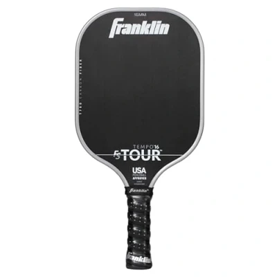 Image of Franklin Sport Pro Pickleball Paddles FS Tour Series Carbon Fiber Official USA (USAPA) Approved Tempo Player Paddle 16mm Polymer Core Gray