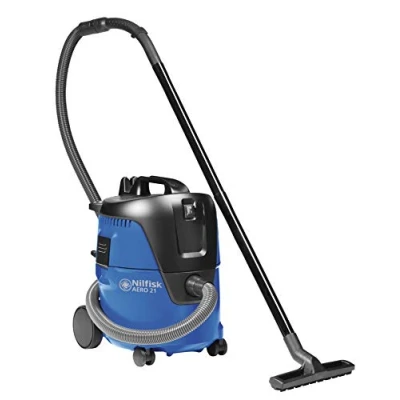 Image of Kew Nilfisk Alto 107406611 Aero 21 01 Compact Wet and Dry Vacuum Cleaner, Blue