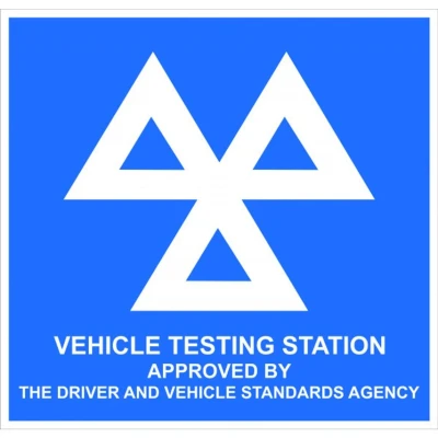 Image of CASTLE PROMOTIONS Rigid Sign MOT Testing 625mm x 600mm SS036F