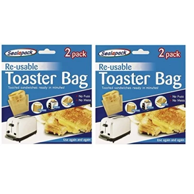 Image of Sealapack Reusable Toastie Sandwich Toast Bags Pockets Toasty Toastabags by