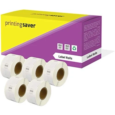 Image of Printing Saver 5X 11353 12 x 24 mm Compatible Multipurpose Labels Rolls (1000 per Roll) for LabelWriter 310 320 330 4XL 400 450 Turbo/Twin Turbo/Duo &amp; Seiko SLP Label Printers