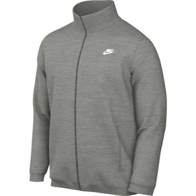 Image of Nike Sportswear CLUB Zipup sweatshirt, Men&#039;s, Size: Medium, Dark grey heather light smoke white