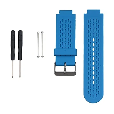 Image of Huwokxix Watch Strap compatible with Garmin Approach S2/Approach S4,Adjustable Silicone Sports Replacement Band (Blue)