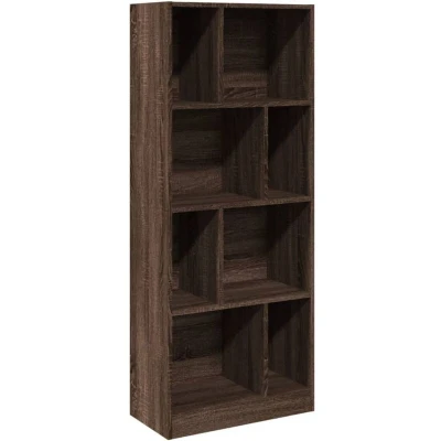 Image of vidaXL Bookcase Brown Oak 57x28.5x141 cm Engineered Wood