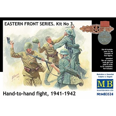 Image of Masterbox 1:35 Scale Eastern Front Series Kit 3 Hand to 1941 1942&quot; Construction (Grey)