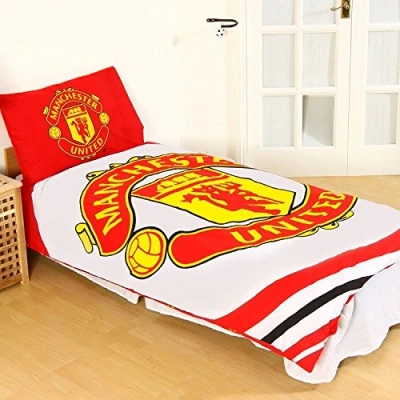 Image of Man Utd Reversible Fade Single Duvet Set (Duvet 135 x 200cm) (Pillow Case 50 75cm) One Size