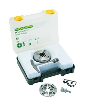 Image of RIKON Power Tools 78 065 SC3 Chuck M33 Thread 50mm Jaw Woodscrew &amp; 2&quot; Faceplate Package