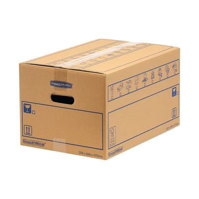 Image of Bankers Box SmoothMove C Flute Everyday Moving 39 Litre Pack of 10 6203601