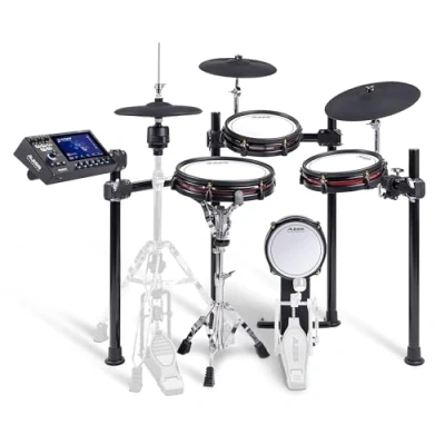 Image of Alesis Strata Club Electric Drum Kit with 144K Multi Channel Samples, Touchscreen, Triple Zone Cymbals, Dual Mesh Drums and 8&quot; Kick