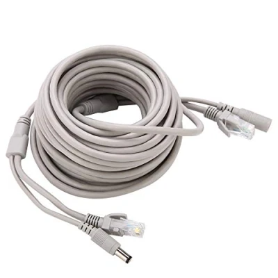 Image of KIMISS RJ45 Cat 5 Network Ethernet Patch Cable + DC CCTV 5M/10M/15M/20 meters for IP Cameras NVR System 10Mbps/100Mbps(10M)
