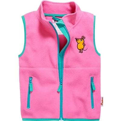 Image of Playshoes Unisex Kids Fleece vest the mouse 420019, 18 Pink, 92