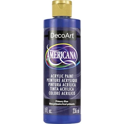 Image of DecoArt Americana 8 Ounce PRMARY BLU, Primary Blue, One Size