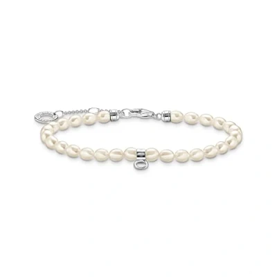 Image of Thomas Sabo A2063 082 14 Bracelet with Pearls in 925 Sterling Silver