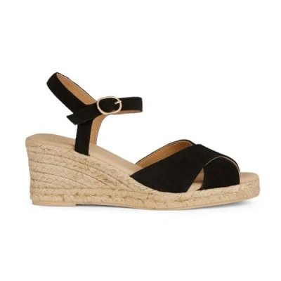 Image of Geox Women&#039;s D Gelsa Low C Wedge Sandal, Black, 5 UK
