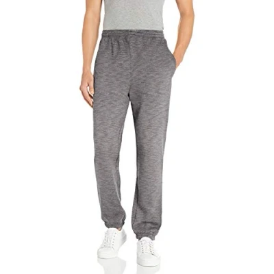 Image of Amazon Essentials Men&#039;s Closed Bottom Fleece Joggers (Available in Big &amp; Tall), Grey Space Dye, S