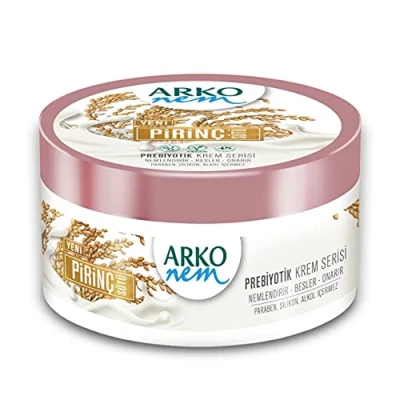 Image of Arko NEM Luxurious Moisturising Cream Oat Milk Formula 250Ml Tub Lightweight Suitable For Daily Use (Comes With a Foicy Packaging) White