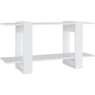 Image of vidaXL Book Cabinet White 100x30x51 cm Engineered Wood